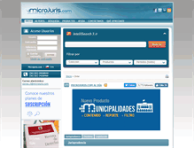 Tablet Screenshot of cl.microjuris.com