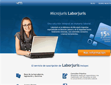 Tablet Screenshot of laborjurisar.microjuris.com