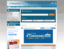 Tablet Screenshot of microjuris.cl