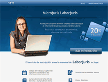 Tablet Screenshot of laborjuriscl.microjuris.com
